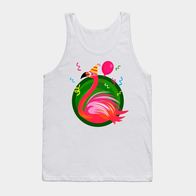 Flamingo Party Tank Top by RageRabbit